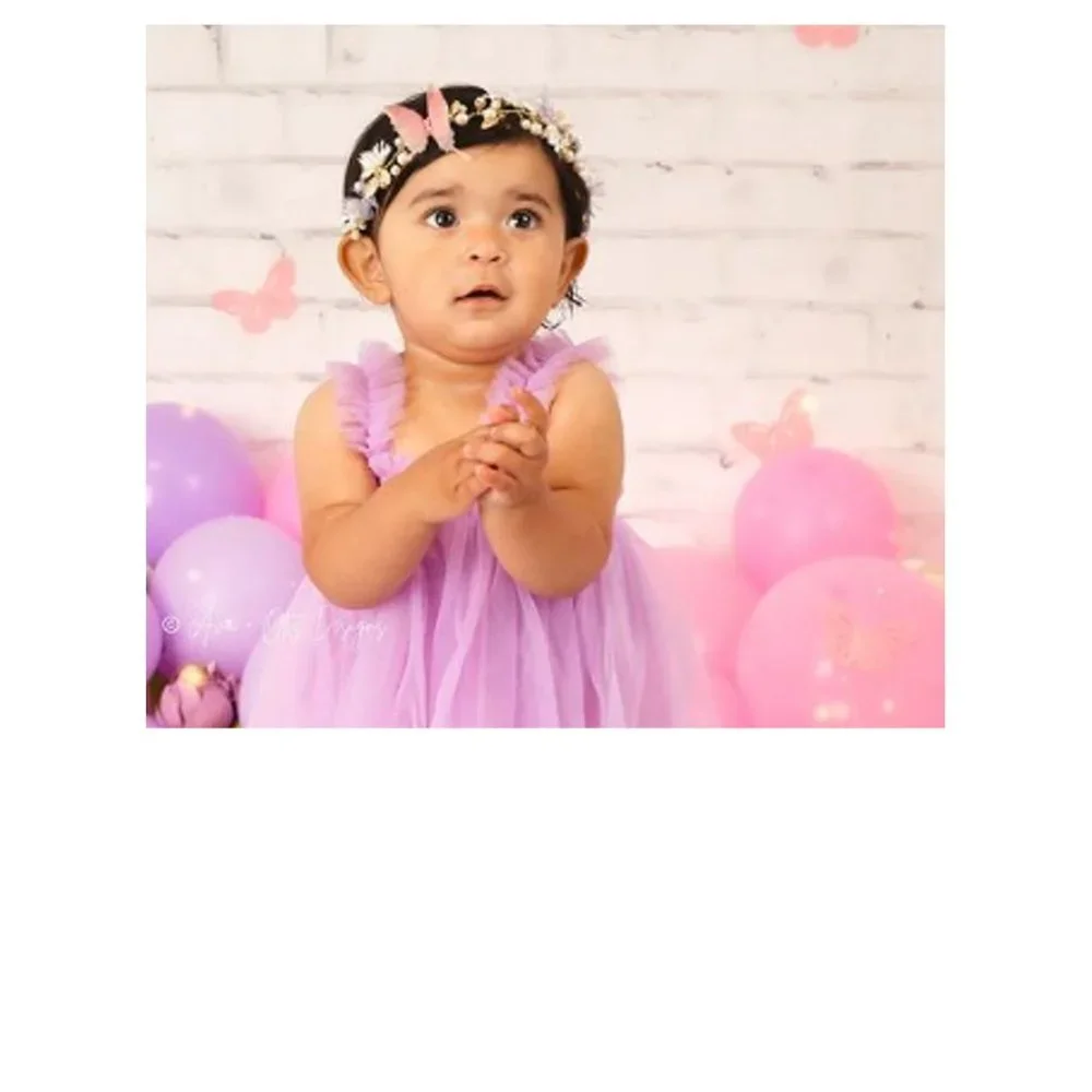 Toddler Baby Girl Butterfly Headband crown birthday easter dress clothes outfit